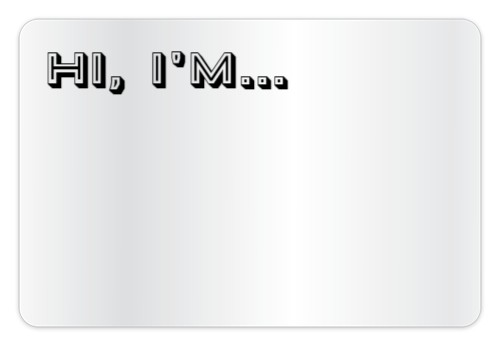 Design 401537 Custom Nametags