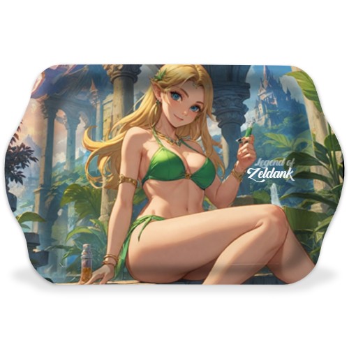 Legend of Zeldank - Anime Princess Zelda Bikini Rolling Trays Image