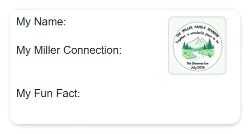 Design 680191 Custom Nametags