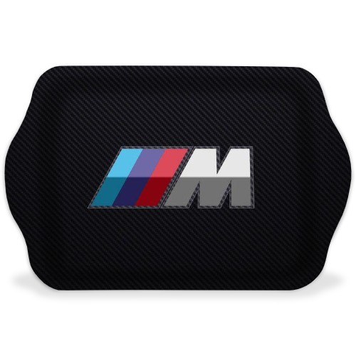M Logo Black Carbon Fiber Rolling Trays Image